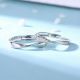Ins-Style Moissanite Mobius Classic Silver S925 Sterling Silver Couple Rings