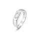Minimalist Marquise Cut White Moissanite 925 Sterling Silver Signet Band Ring