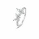 Mossanite Marquise Cut Double Butterfly Versatile 925 Sterling Silver Ring