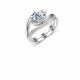 Oval Moissanite Stackable 925 Sterling Silver Ring Set