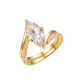 Stacked Ring Set with Curved Moissanite   925 Sterling Silver Stud Earrings