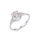 Elegant  Affordable Wedding Mossanite  925 Sterling Silver Ring