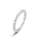 Sparkling Cubic Zirconia 925 Sterling Silver Round Ring