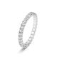 Mimosa Stone Full Band Ring  925 Sterling Silver Stackable Ring