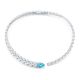 Pear-Cut Lab-Created Paraiba Marquise Link Statement Necklace