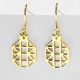 Polished Openwork Pineapple Drop Earrings in 925 Sterling Silver