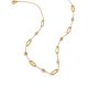 Multicolor Round Spinel Geometric Station Necklace in 925 Sterling Silver