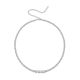 Round-Cut Moissanite Graduated Tennis Necklace in 925 Sterling Silver