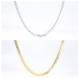 Minimalist 3mm Sterling Silver Chain Necklace in Side, Twist, and Dragon Styles