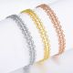 Italian Lace-Inspired Beaded Link Bracelet in 925 Sterling Silver