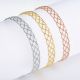 Stone-Free Italian Lace-Weave Oval-Link Chain Bracelet in 925 Sterling Silver