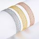 Italian Lace Mesh Wide Bracelet in 925 Sterling Silver