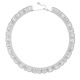 Italian Woven Scalloped Collar Necklace in 925 Sterling Silver