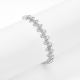 Italian Lace Woven Link Bracelet in 925 Sterling Silver