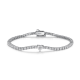Heart-Cut Moissanite Romantic Tennis Bracelet in 925 Sterling Silver