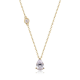 Pear-Cut Moissanite Solitaire Drop Necklace in 925 Sterling Silver