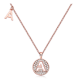 Round-Cut Moissanite Pavé Letter A Pendant Necklace in 925 Sterling Silver