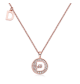 Round-Cut Moissanite Pavé Letter Pendant Necklace in 925 Sterling Silver