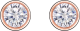 Round-Cut Moissanite Bubble Bezel Stud Earrings in 925 Sterling Silver