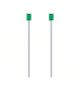Emerald-Cut Lab Emerald Pave Tassel Drop Earrings in 925 Sterling Silver